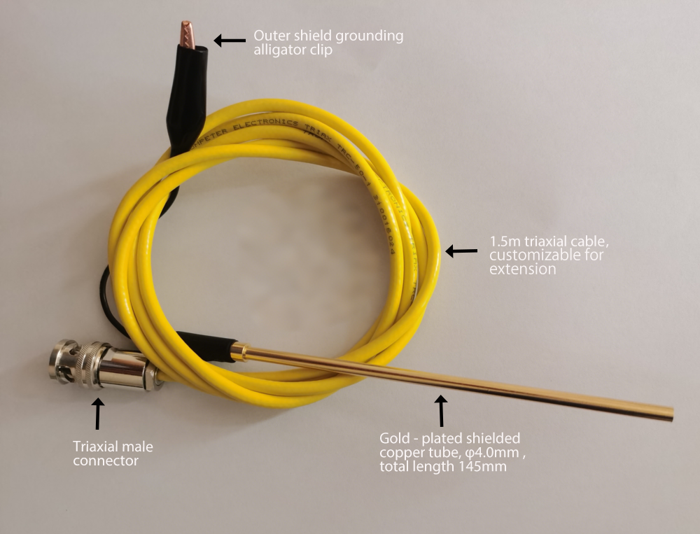 Probe Holder Low Noise Probe Rod Triaxial Connector