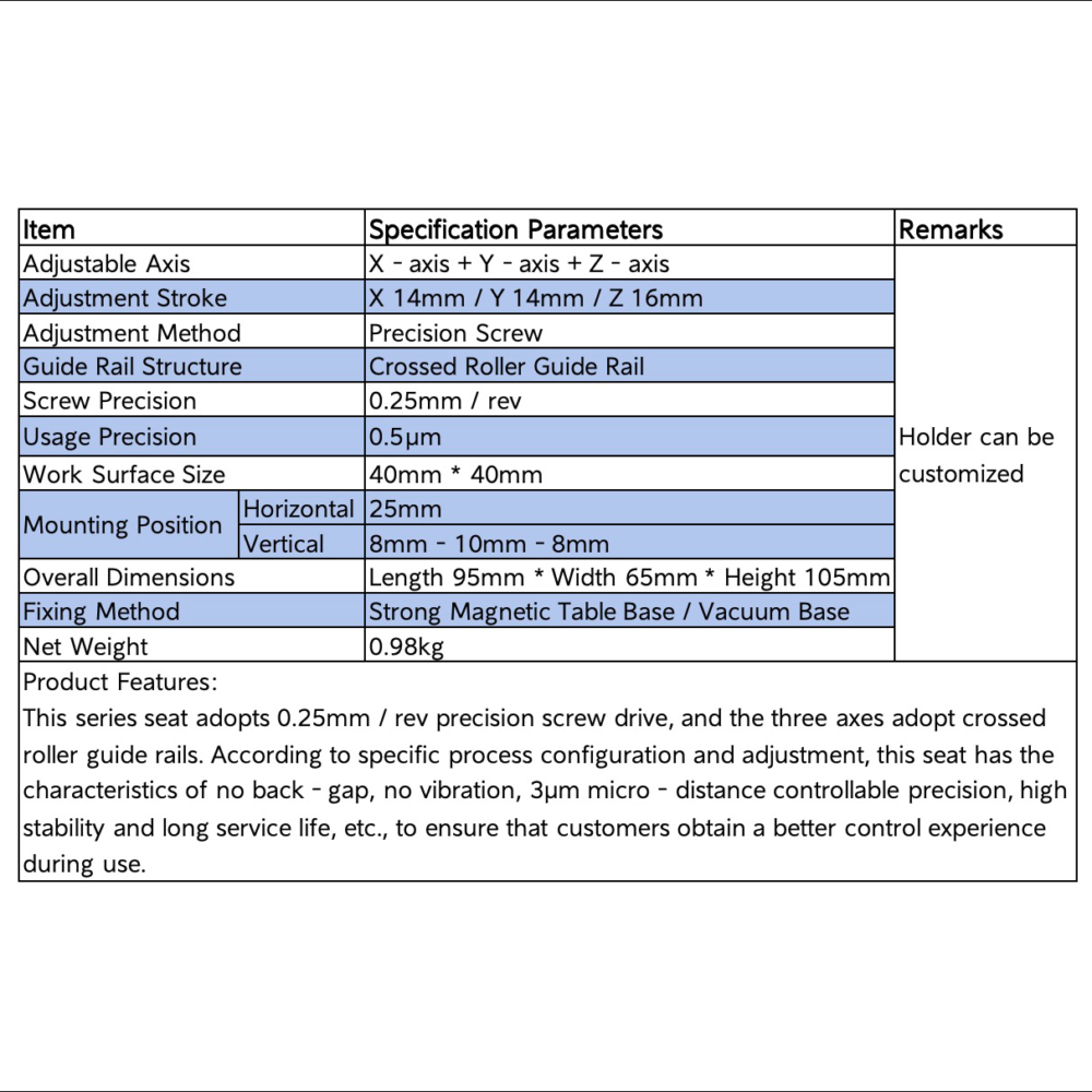 Submicron Probe Station 3D-Adjustable Semiconductor RF Probe System