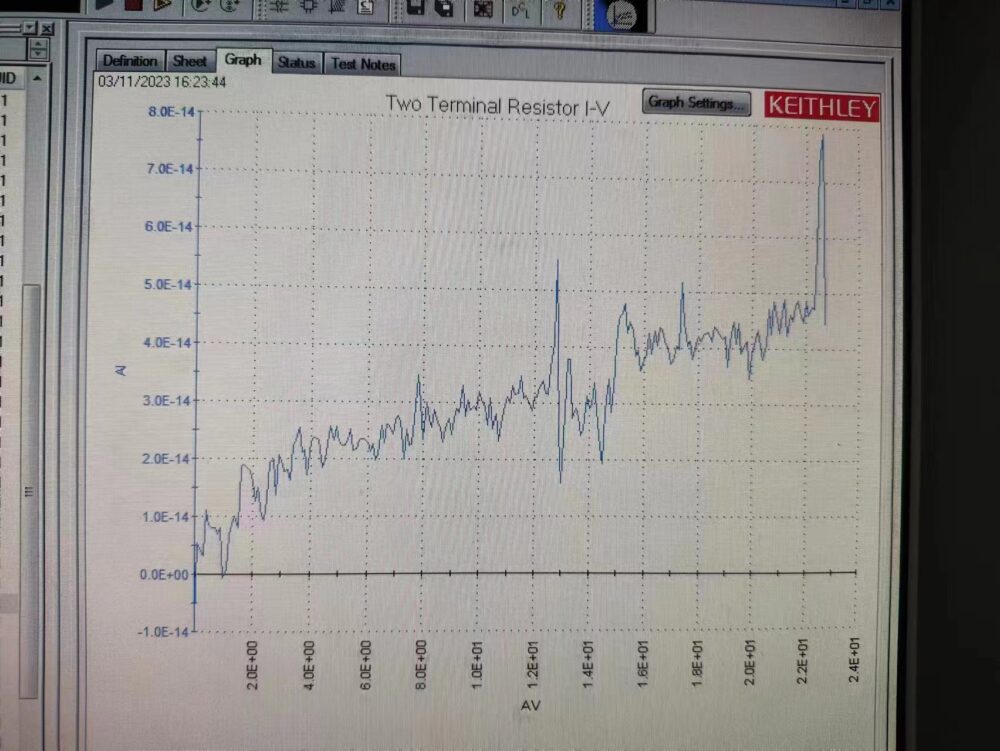 10fA Low-Leakage Coaxial Probe Arm